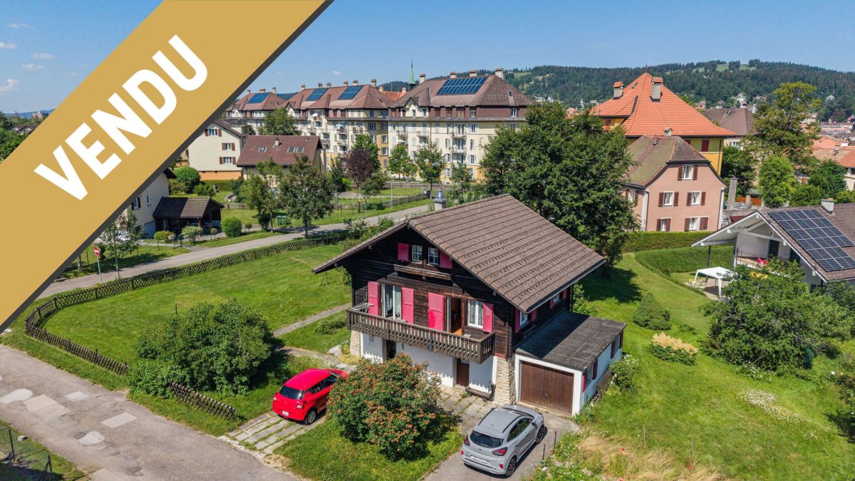 Villa de type chalet vendue à La Chaux-de-Fonds par Apache Immobilier
