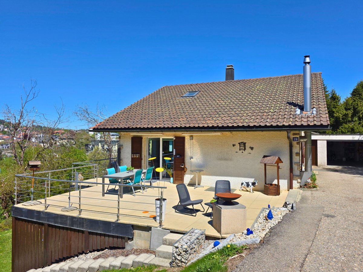 Magnifique villa individuelle réservée à La Chaux-de-Fonds chez Apache Immobilier