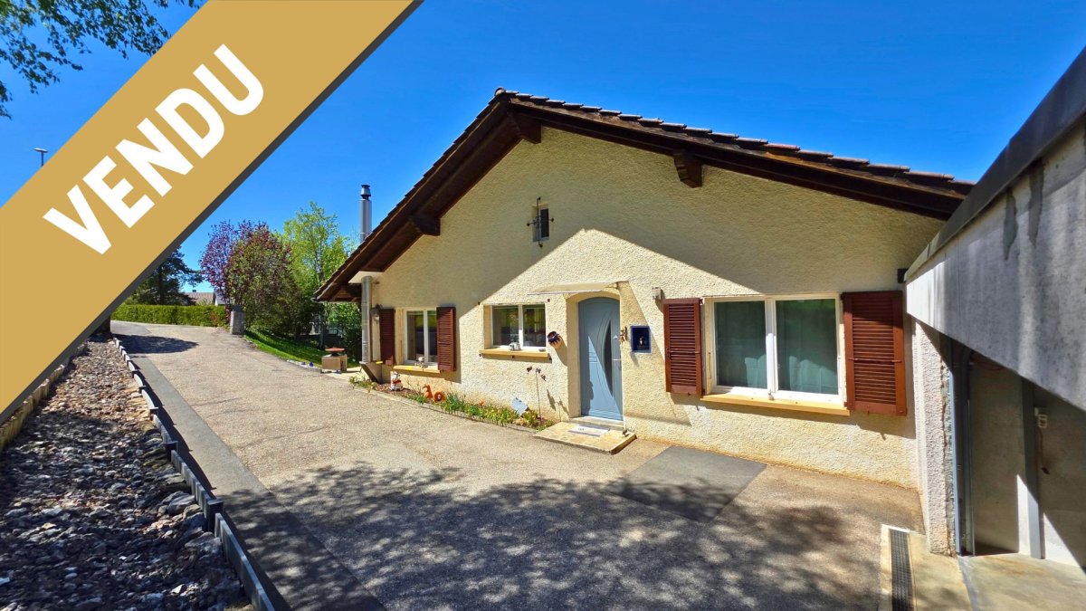 Magnifique villa individuelle vendue à La Chaux-de-Fonds par Apache Immobilier